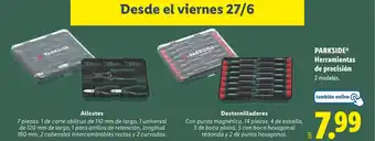 Lidl PARKSIDE Herramientas de precisión oferta