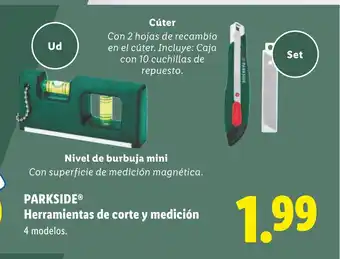 Lidl PARKSIDE Herramientas de corte y medición oferta