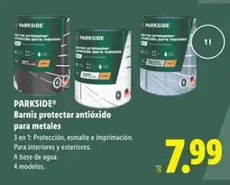 Lidl PARKSIDE Barniz protector antióxido para metales oferta