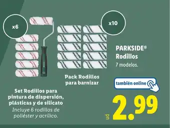 Lidl PARKSIDE Rodillos oferta
