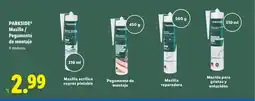 Lidl PARKSIDE Masilla / Pegamento de montaje oferta