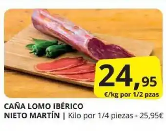Supermercados MAS Cañna Lomo Ibérico Nieto Martín oferta
