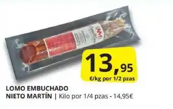 Supermercados MAS Lomo Emuchado Nieto Martín oferta
