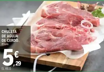 E.Leclerc Chuleta de aguja de cerdo oferta