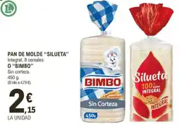 E.Leclerc “SILUETA” Pan de molde oferta