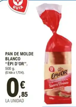 E.Leclerc "ÉPI D'OR" Pan de molde blanco oferta
