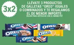 E.Leclerc OREO Llévate 3 productos de galletas iguales o combinados y te regalamos el de menor importe oferta