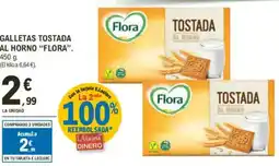 E.Leclerc "FLORA" Galletas tostada al horno oferta