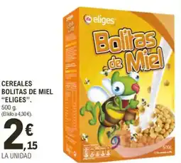 E.Leclerc IFA ELIGES Cereales bolitas de miel oferta
