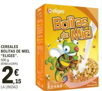 E.Leclerc IFA ELIGES Cereales bolitas de miel oferta