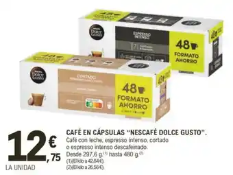 E.Leclerc "NESCAFÉ DOLCE GUSTO" Café en cápsulas oferta