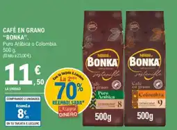 E.Leclerc "BONKA" Café en grano oferta