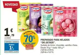 E.Leclerc "DR. OETKER" Preparado para helados oferta