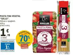 E.Leclerc "GALLO" Pasta fina vegetal oferta
