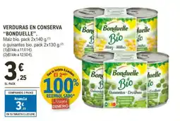 E.Leclerc "BONDUELLE" Verduras en conserva oferta
