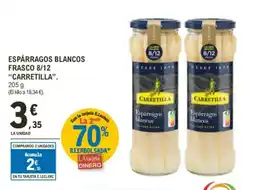 E.Leclerc "CARRETILLA" Espárragos blancos frasco 8/12 oferta