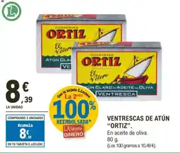 E.Leclerc "ORTIZ" Ventrescas de atún oferta