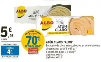 E.Leclerc ALBO Atún claro oferta