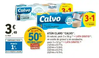 E.Leclerc CALVO Atún claro oferta