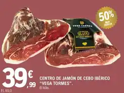 E.Leclerc "VEGA TORMES". Centro de jamón de cebo ibérico oferta