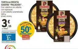E.Leclerc "PALACIOS" Tortilla receta casera oferta
