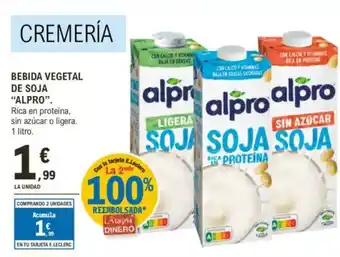 E.Leclerc "ALPRO" Bebida vegetal de soja oferta