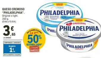 E.Leclerc PHILADELPHIA Queso cremoso oferta