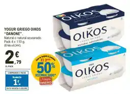 E.Leclerc "DANONE" Yogur griego oikos oferta