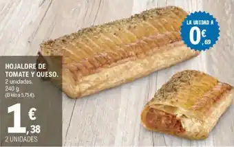 E.Leclerc Hojaldre de tomate y queso. oferta