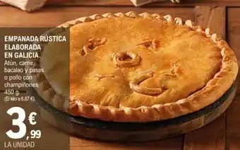 E.Leclerc Empanada rústica elaborada en galicia oferta