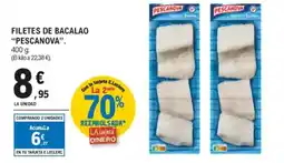 E.Leclerc PESCANOVA Filetes de bacalao oferta