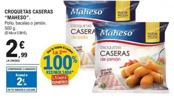 E.Leclerc "MAHESO" Croquetas caseras oferta