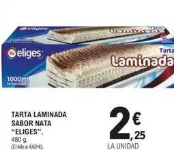 E.Leclerc IFA ELIGES Tarta laminada sabor nata oferta