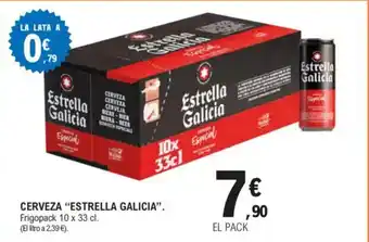 E.Leclerc "ESTRELLA GALICIA" Cerveza oferta