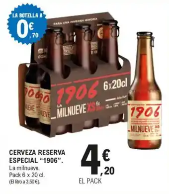 E.Leclerc 1906 Cerveza reserva especial oferta