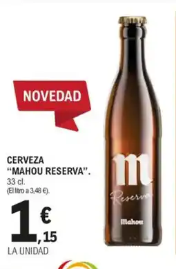 E.Leclerc "MAHOU RESERVA" Cerveza oferta