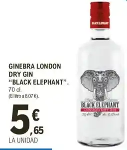 E.Leclerc BLACK ELEPHANT Ginebra london dry gin oferta