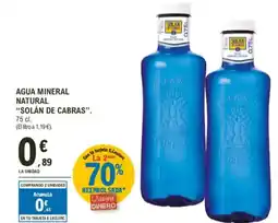 E.Leclerc Agua mineral natural "solán de cabras" oferta