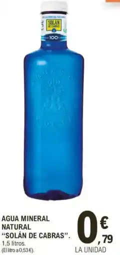 E.Leclerc Agua mineral natural "solán de cabras". oferta
