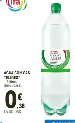E.Leclerc IFA ELIGES Agua con gas oferta