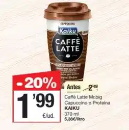 SPAR Fragadis Kaiku - caffe latte mr.big capuccino o proteina oferta