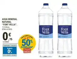 E.Leclerc FONT VELLA Agua mineral natural oferta