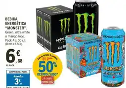 E.Leclerc "MONSTER" Bebida energética oferta