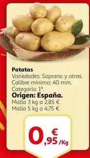 Alcampo Origen - patatas oferta