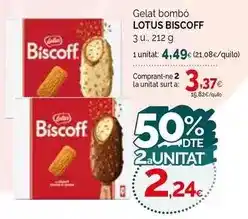 Condis Lotus - gelat bombo oferta