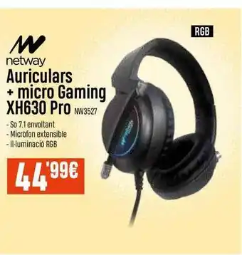 Beep Netway Auriculares + Micro Gaming Xh630 Pro oferta