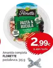 Condis Florette - amanida completa pasta&ruca oferta