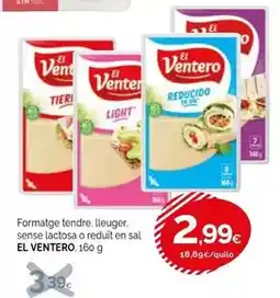 Condis El ventero - formatge tendre, lleuger, sense lactosa o reduit en sal oferta