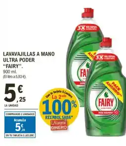 E.Leclerc FAIRY Lavavajillas a mano ultra poder oferta