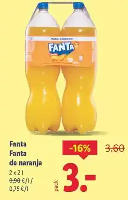 Lidl Fanta - fanta de naranja oferta
